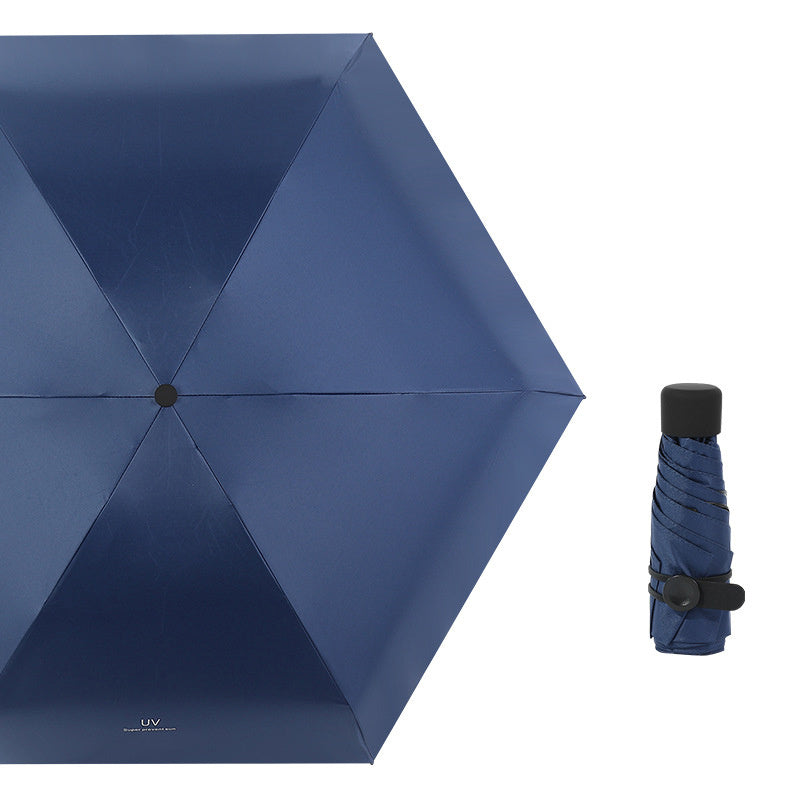 Mini five-fold super compact umbrella