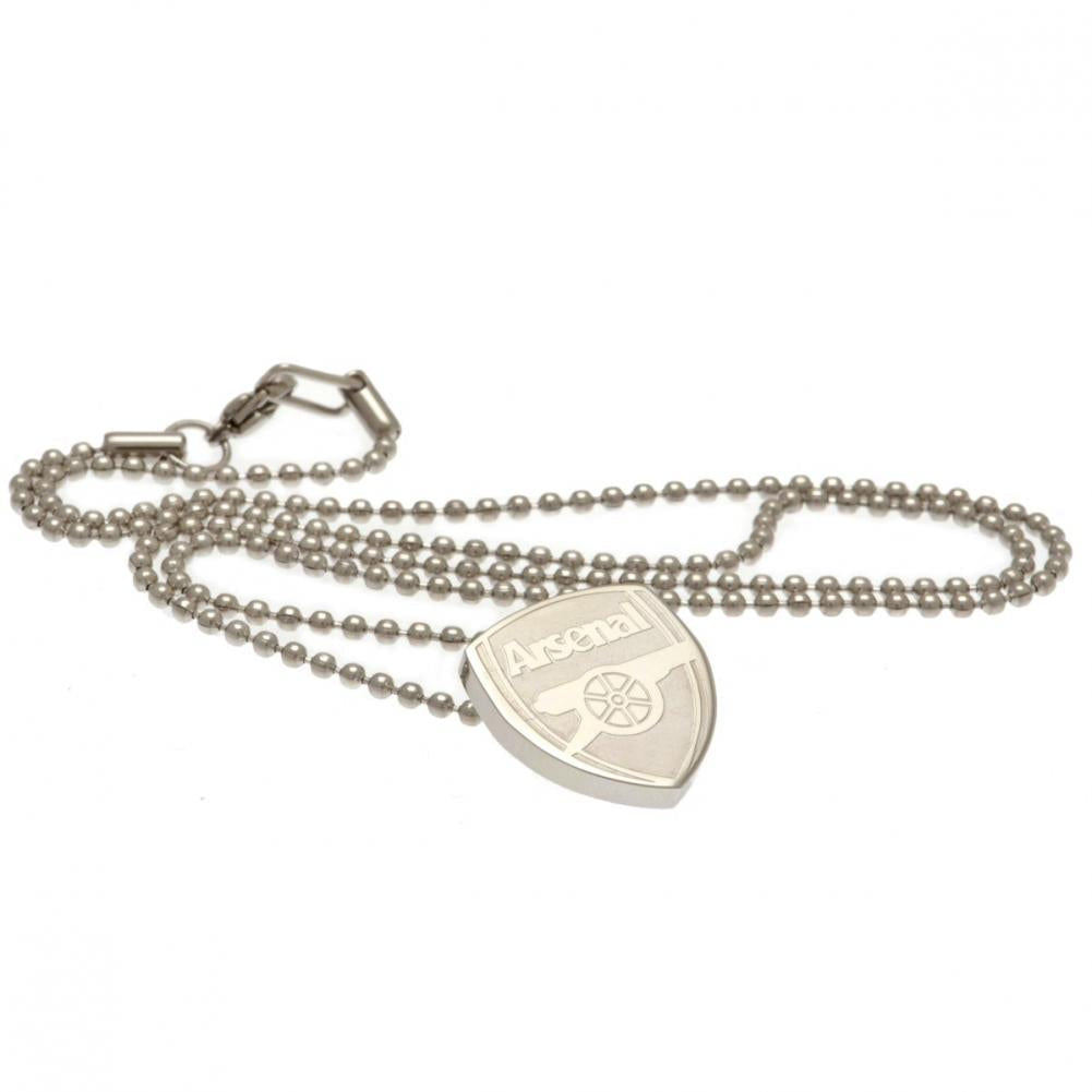 Arsenal FC Stainless Steel Pendant & Chain with Crest