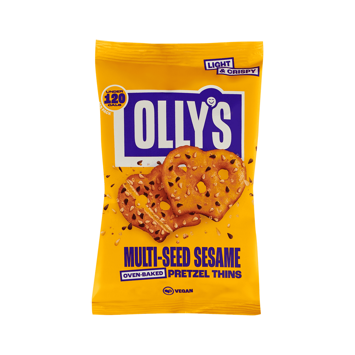 10 x Olly's Pretzel Thins - Multiseed Sesame - 35g