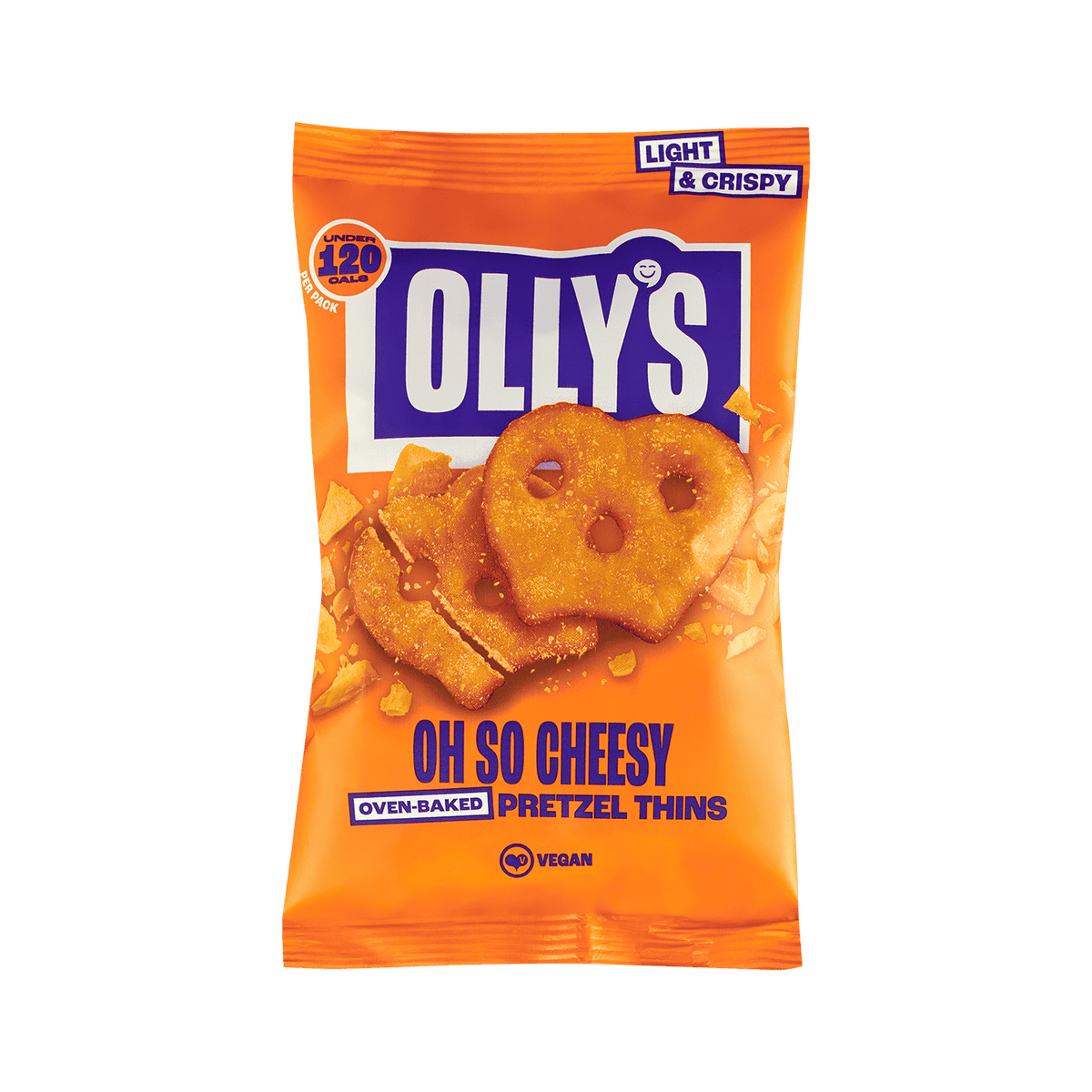 10 x Olly's Pretzel Thins - Oh So Cheesey - 35g
