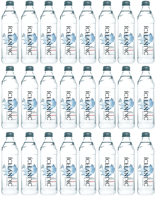 24 x Icelandic Glacial Sparkling Water - 330ml