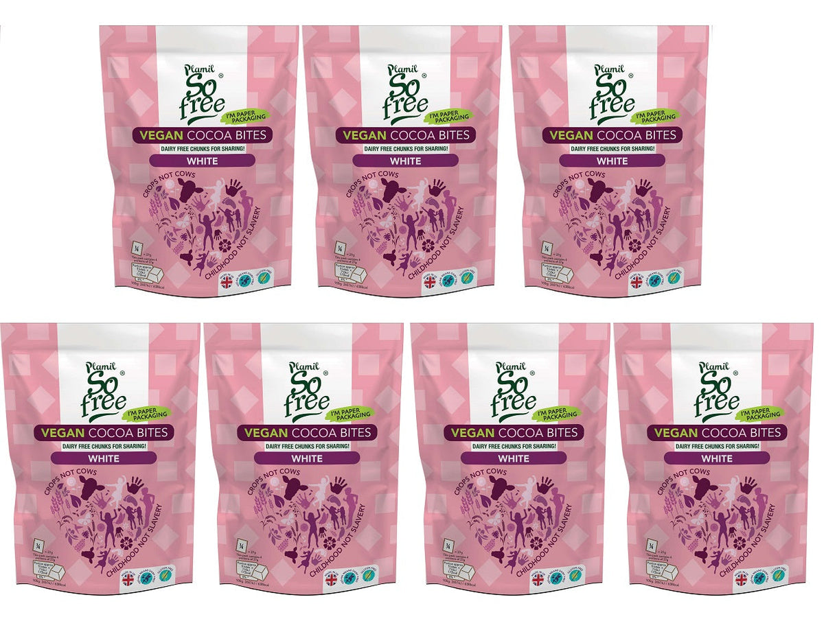 7 x Plamil So Free Vegan White Cocoa Bites - 108g