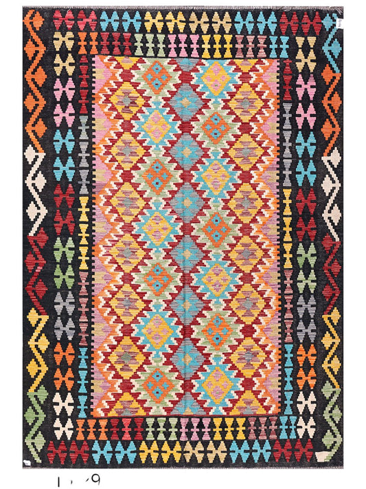 Maimana Afghanistan Kilim Rug - 290 x205 cm