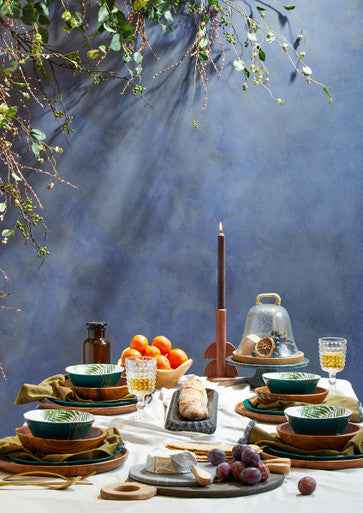 Garner Glass Cheese Dome With Mango Wood Base