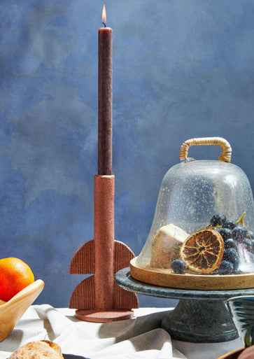 Garner Glass Cheese Dome With Mango Wood Base