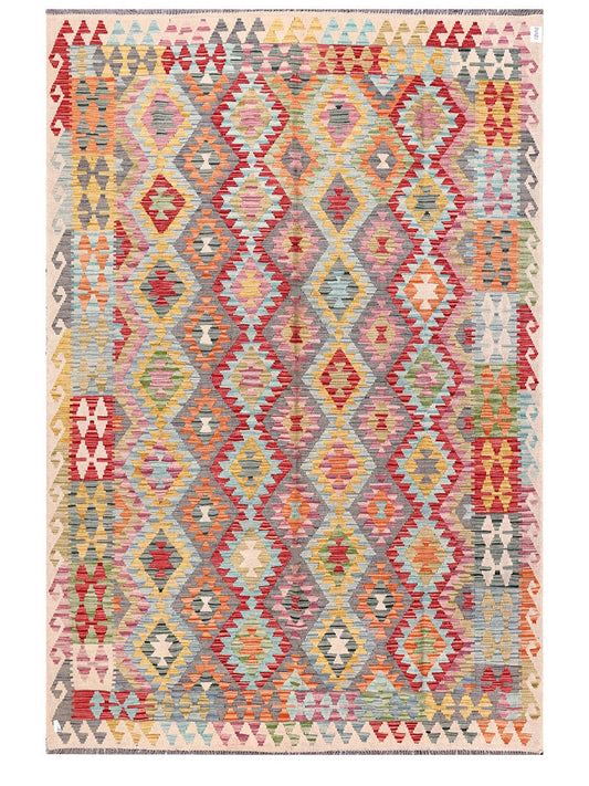 Maimana Afghanistan Kilim Rug - 296 x201 cm