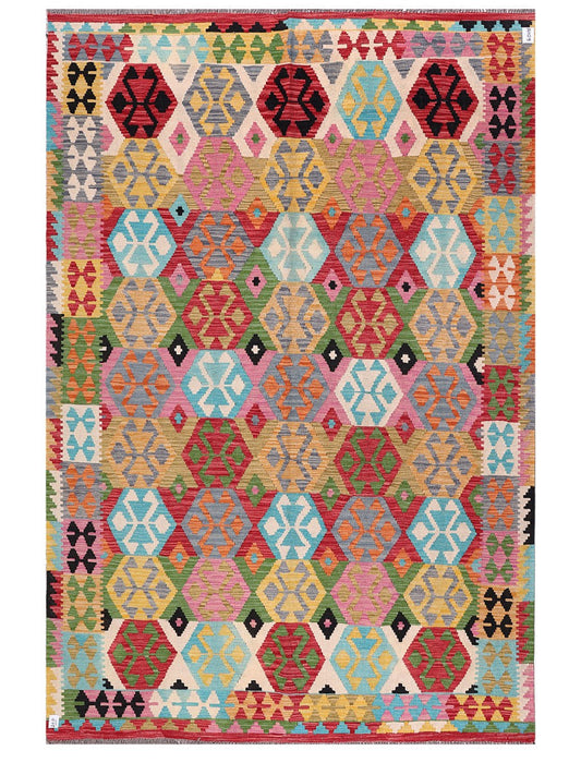 Maimana Afghanistan Kilim Rug - 300 x203 cm