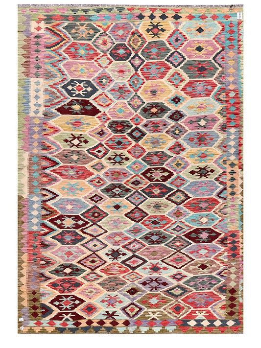 Maimana Afghanistan Kilim Rug - 290 x202 cm