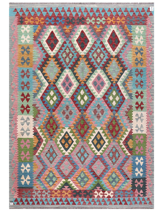 Maimana Afghanistan Kilim Rug - 286 x205 cm
