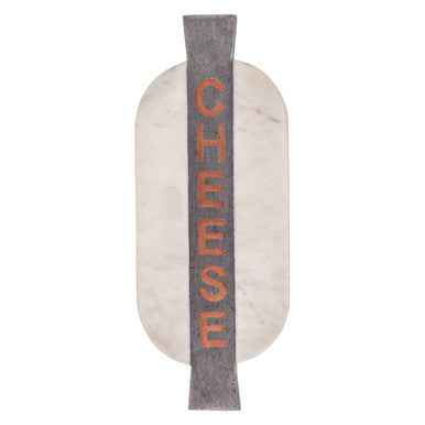 Maison White And Grey Marble Cheeseboard
