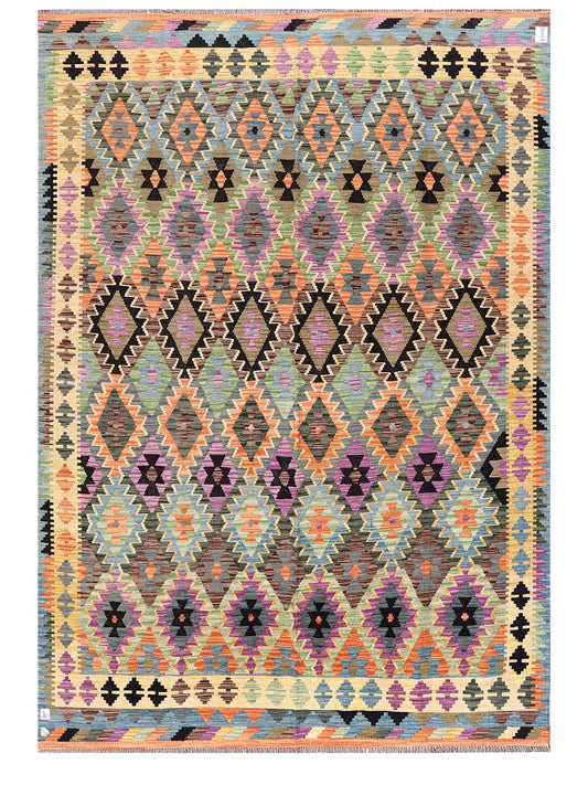 Maimana Afghanistan Kilim Rug - 294 x207 cm