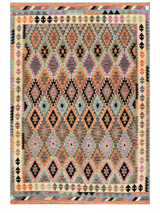 Maimana Afghanistan Kilim Rug - 300 x211 cm