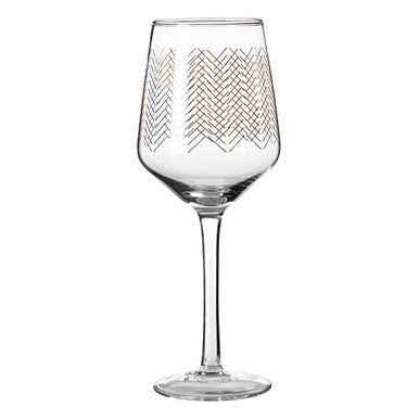 Set Of Four Jazz Wine Glasses