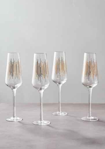 Jazz Champagne Glasses Set Of 4