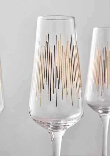 Jazz Champagne Glasses Set Of 4