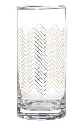 Set Of Four Jazz Highball Glasses