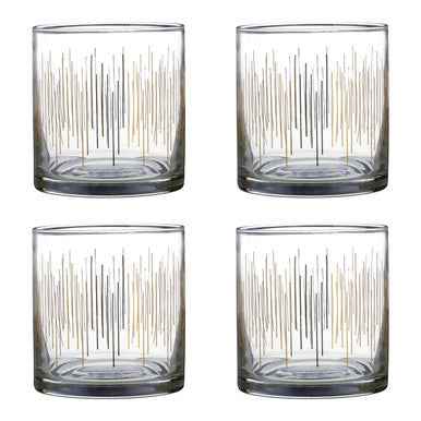 Jazz Glass Tumblers Set Of 4