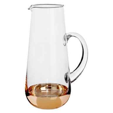 Horizon Clear And Gold Finish Pitcher