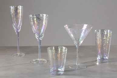 Aurora Set Of 4 Lustre Champagne Glasses