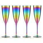 Aurora Set Of 4 Champagne Glasses