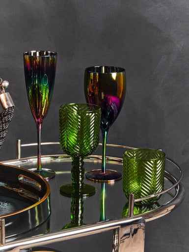 Aurora Set Of 4 Champagne Glasses
