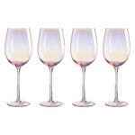 Frosted Deco Set Of 4 Wine Glasses