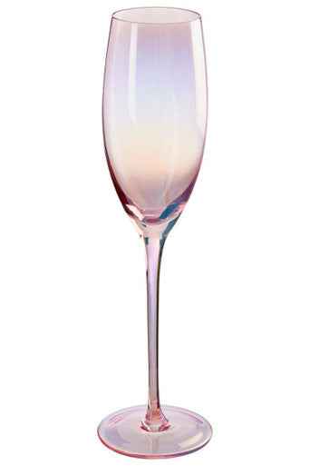 Frosted Deco Set Of 4 Champagne Glasses