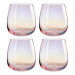 Frosted Deco Set Of 4 Tumbler Glasses