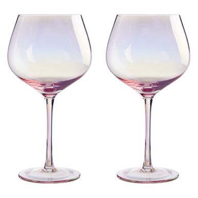 Frosted Deco Set Of 2 Gin Glasses