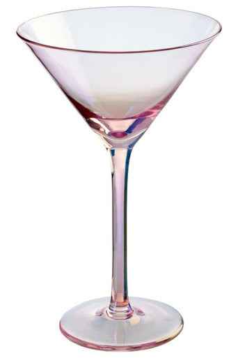 Frosted Deco Set Of Martini Glasses