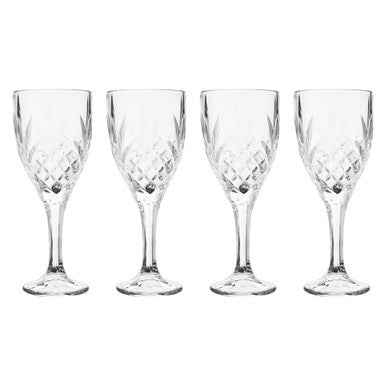 Beaufort Crystal Wine Glasses Set Of Four