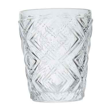 Fleur Set Of Four Clear Glass Tumblers