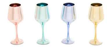 Mimo Set Of Four Wine Glasses In Assorted Colours