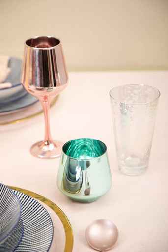 Mimo Set Of Four Wine Glasses In Assorted Colours