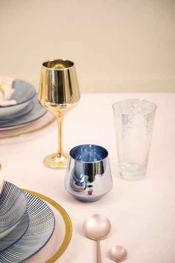 Mimo Set Of Four Wine Glasses In Assorted Colours