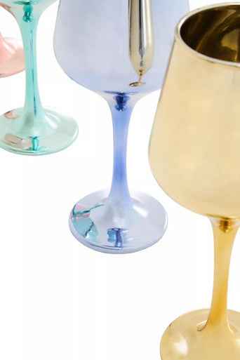 Mimo Set Of Four Wine Glasses In Assorted Colours