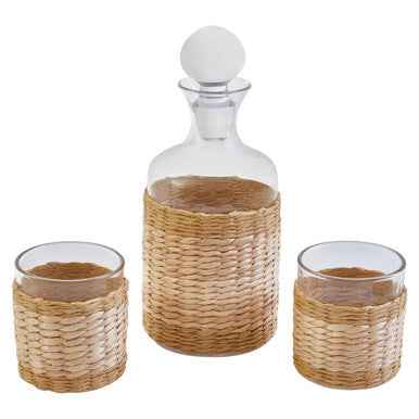 Juno Glass And Decanter Three Piece Set