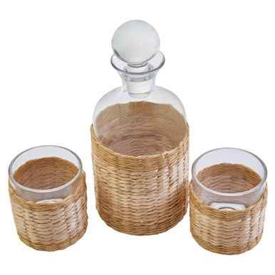 Juno Glass And Decanter Three Piece Set