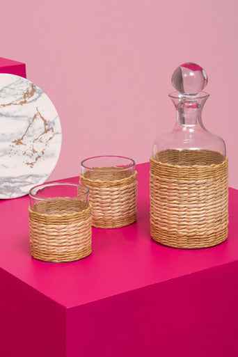 Juno Glass And Decanter Three Piece Set