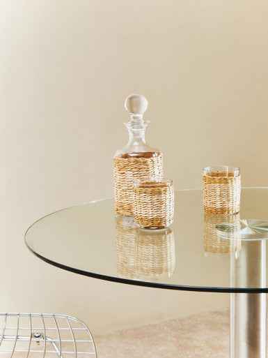 Juno Glass And Decanter Three Piece Set