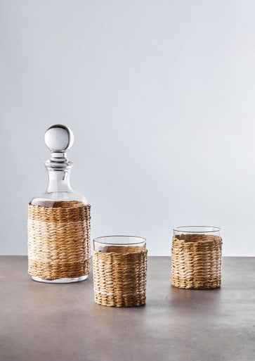 Juno Glass And Decanter Three Piece Set