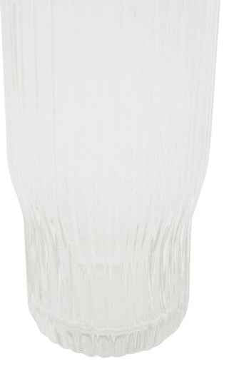 Juno Ribbed Glass And Jug Three Piece Set
