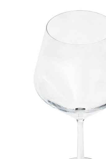 Ada Set Of 2 Crystal Burgundy Glasses