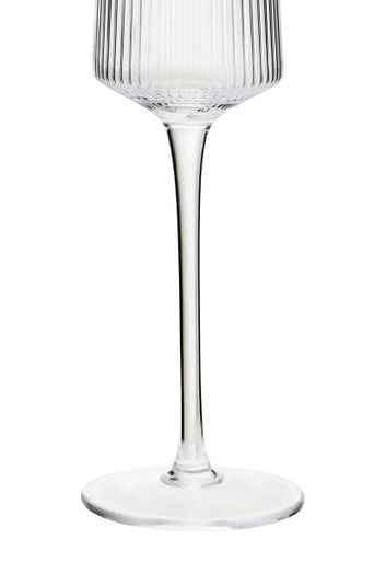 Eldon Set Of Four Ribbed Champagne Glasses Mob Packaging