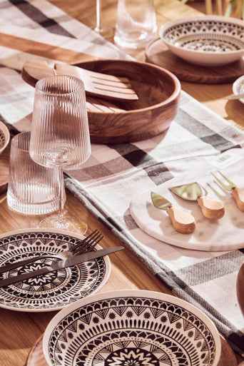 Eldon Set Of Four Ribbed Wine Glasses