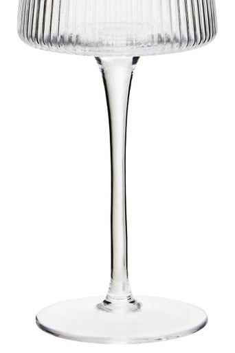 Eldon Set Of Four Ribbed Wine Glasses