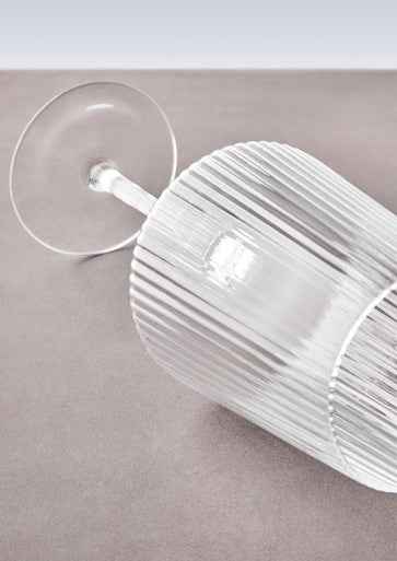 Eldon Set Of Four Ribbed Wine Glasses Mob Packaging