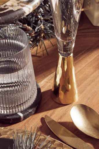 Eldon Set Of Four Ribbed Glass Tumblers