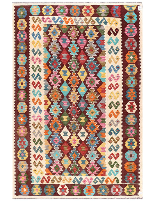 Maimana Afghanistan Kilim Rug - 297 x201 cm