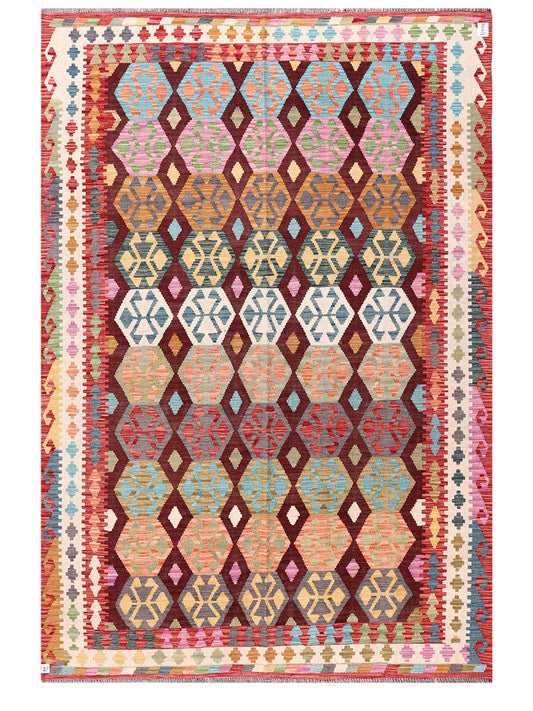 Maimana Afghanistan Kilim Rug - 295 x201 cm